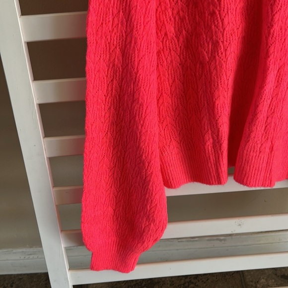 NWOT Volcom Cardigan Beach Sweater Electric Coral Size Medium - Picture 9 of 16